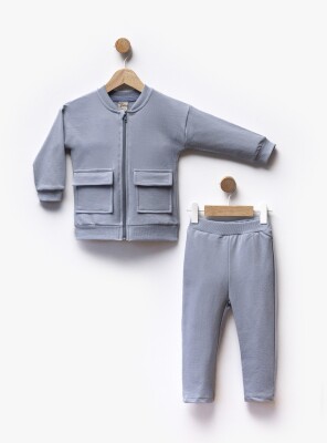 Wholesale Boy's Cardigan and Trouser Set 1-5Y Flexi Baby 2063-217533 - Flexi Baby