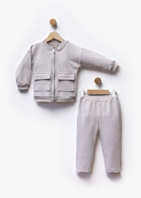 Wholesale Boy's Cardigan and Trouser Set 1-5Y Flexi Baby 2063-217533 Серый 