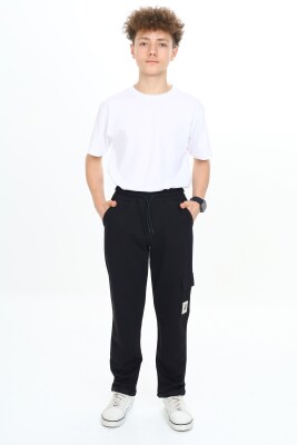 Wholesale Boys Cargo Pocket Sweatpants 11-14Y Nickel 2060-20097-3 - 1