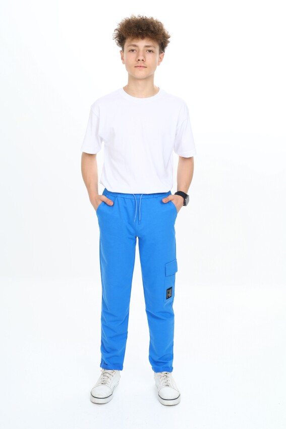 Wholesale Boys Cargo Pocket Sweatpants 7-10Y Nickel 2060-20097-2 - 5