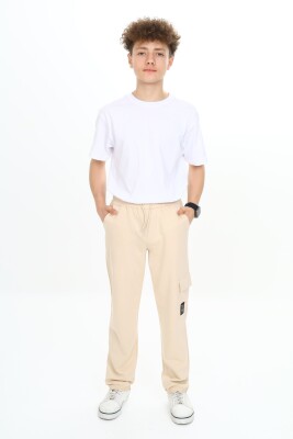 Wholesale Boys Cargo Pocket Sweatpants 7-10Y Nickel 2060-20097-2 - 7