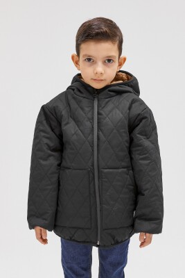 Wholesale Boys Coat 4-14Y Benitto Kids 2007-51298 Чёрный 