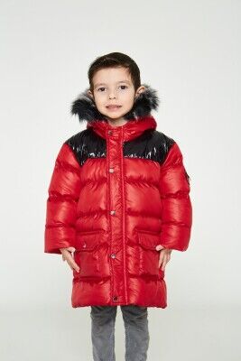 Wholesale Boys Coat 6-14Y Benitto Kids 2007-51242 Красный