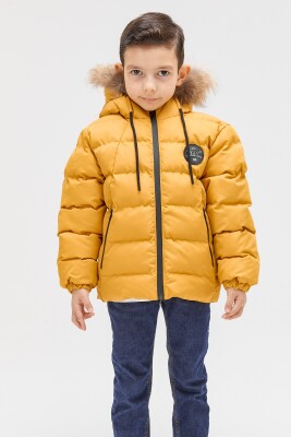 Wholesale Boys Coat 6-14Y Benitto Kids 2007-51289 Горчичный