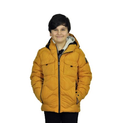 Wholesale Boys Coats 6-14Y Benitto Kids 2007-51230 Горчичный