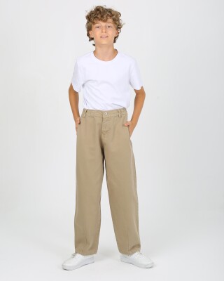 Wholesale Boys Oversize Trousers 7-11Y Flori 1067-23052-2 Бежевый 