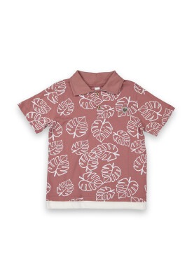 Wholesale Boys Patterned T-Shirt 10-13Y Tuffy 1099-8152 Черепичный цвет