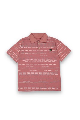 Wholesale Boys Patterned T-Shirt 10-13Y Tuffy 1099-8159 Черепичный цвет
