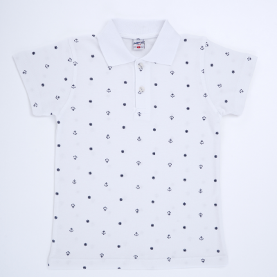 Wholesale Boys Polo Neck T-Shirt 2-5Y Pafim 2041-Y23-6520 Белый 