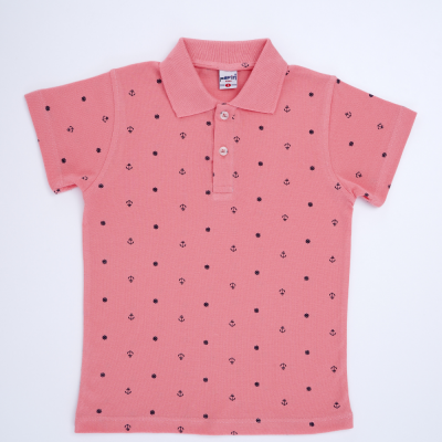 Wholesale Boys Polo Neck T-Shirt 2-5Y Pafim 2041-Y23-6520 Розовый 