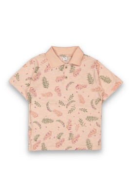 Wholesale Boys Polo Neck T-Shirt 2-5Y Tuffy 1099-1751 Лососевый цвет