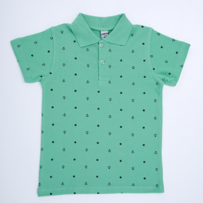 Wholesale Boys Polo Neck T-Shirt 6-9Y Pafim 2041-Y23-6521 Зелёный 