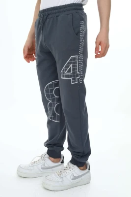 Wholesale Boys Printed Sweatpants 7-10Y Nickel 2060-20069-2 - 11