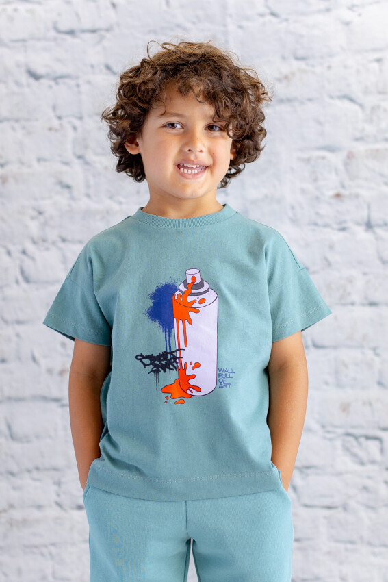 Wholesale Boys Printed T-Shirt 1-12Y Zeyland 1070-252Z3SPR51 - 2