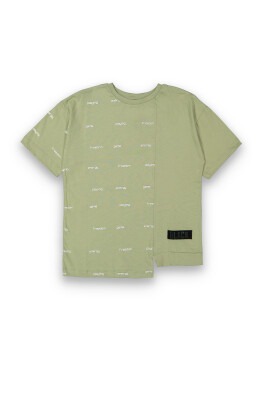 Wholesale Boys Printed T-Shirt 10-13Y Tuffy 1099-8153 Хаки 