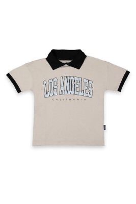 Wholesale Boys Printed T-shirt 2-5Y Tuffy 1099-8067 Серый 