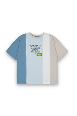 Wholesale Boys Printed T-shirt 6-9Y Tuffy 1099-8109 Индиговый 