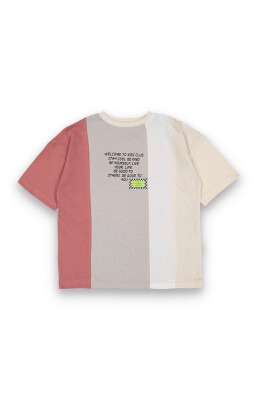 Wholesale Boys Printed T-shirt 6-9Y Tuffy 1099-8109 Черепичный цвет