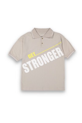 Wholesale Boys Printed T-shirt 6-9Y Tuffy 1099-8119 Серый 