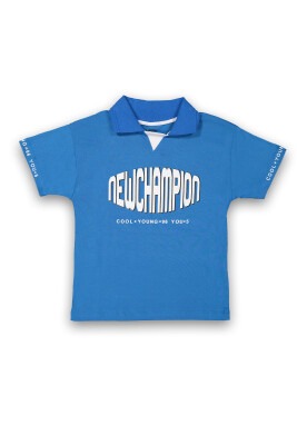 Wholesale Boys Printed T-shirt 6-9Y Tuffy 1099-8119 Индиговый 