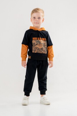 Wholesale Boys Printed Tracksuit Set 1-4Y Pankido 2037-9610 - 1