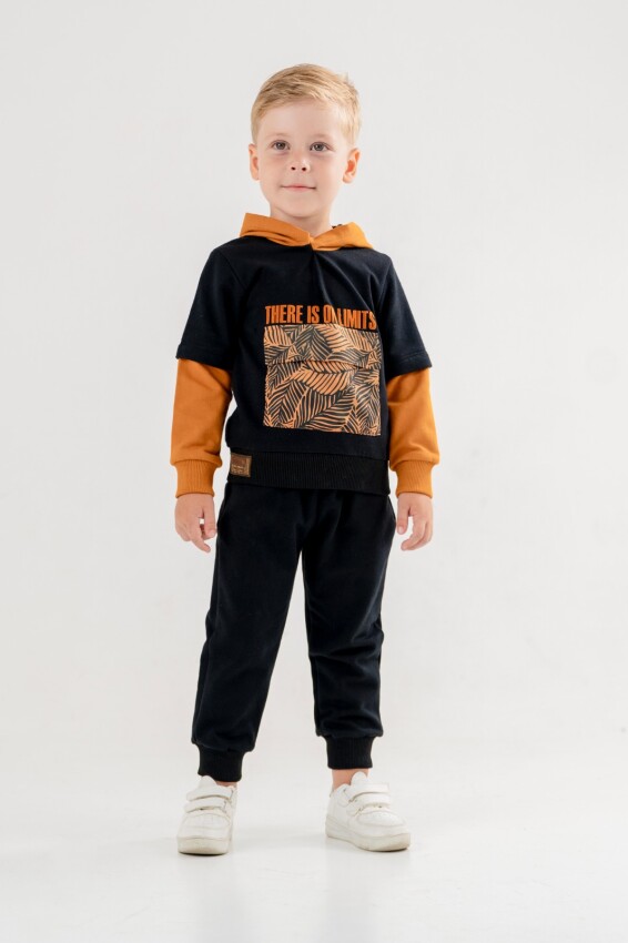 Wholesale Boys Printed Tracksuit Set 5-8Y Pankido 2037-9611 - 1