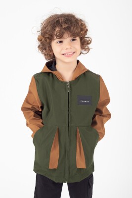 Wholesale Boys Raincoat 9-13Y Pafim 2041-K24-9001 Хаки 