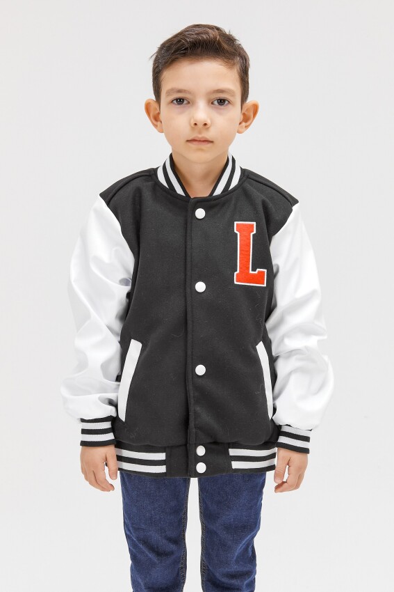 Wholesale Boys' Seasonal College Jacket 6-16Y Benitto Kids 2007-51299 - 1