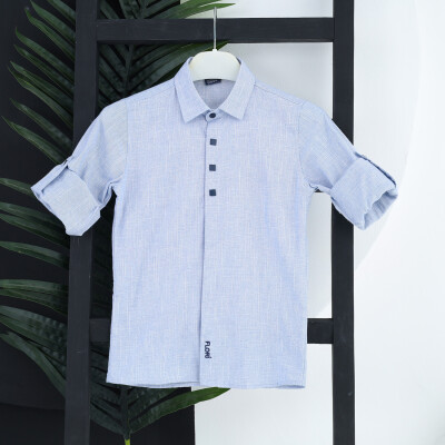Wholesale Boys Shirt 1-5Y Flori 1067-23701-1 Светло-голубой 