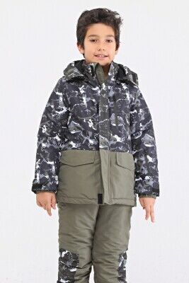 Wholesale Boys Ski Sets Coat and Pants 6-14Y Benitto Kids 2007-51263 Хаки 