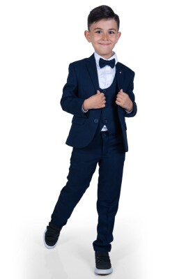 Wholesale Boys Suit Set 10-13Y Terry 1036-5775 Темно-синий