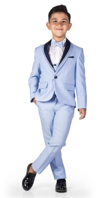 Wholesale Boys Suit Set 8-12Y Messy 1037-5829 Синий