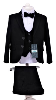 Wholesale Boys Suit Set Jacket Vest Pants Bowtie and Shirt 9-12Y Terry 1036-5402 - Terry