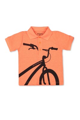 Wholesale Boys T-shirt 2-5Y Divonette 1023-7784-2 Оранжевый 