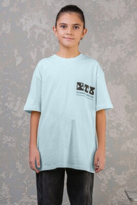 Wholesale Boys T-shirt 9-14Y DMB Boys&Girls 1081-7550 Мятно-зеленый