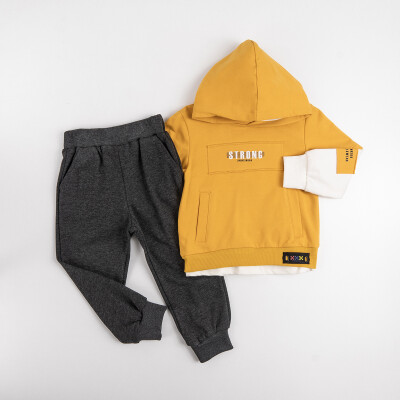 Wholesale Boy's Tracksuit Set 1-4Y Pankido 2037-9630 Жёлтый 