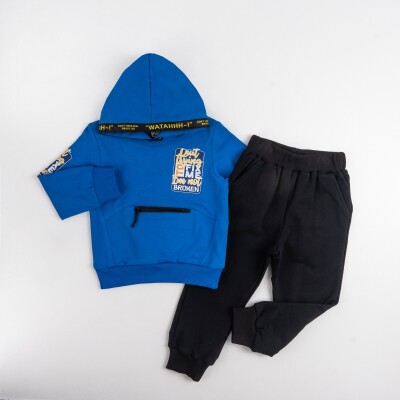 Wholesale Boys Tracksuit Set 1-4Y Pankido 2037-9638 Светло-серовато- синий