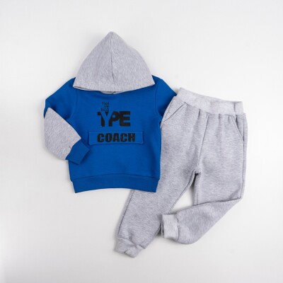 Wholesale Boys Tracksuit Set 1-4Y Pankido 2037-9710 Светло-серовато- синий