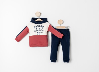 Wholesale Boys Tracksuit Set 1-4Y Sani 1068-20029 Черепичный цвет