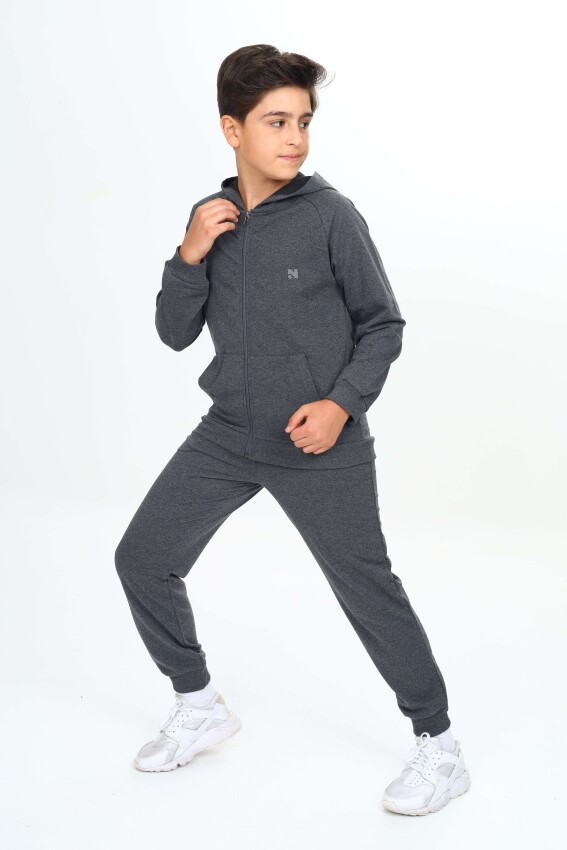 Wholesale Boys Tracksuit Set 11-14Y Nickel 2060-20078-3 - 5