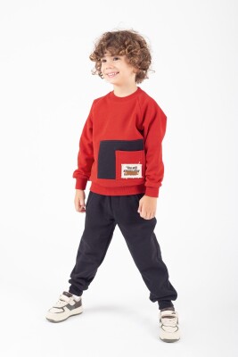 Wholesale Boy's Tracksuit Set 4-8Y Pafim 2041-K24-9012 Красный