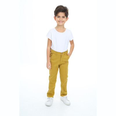 Wholesale Boys Trousers 11-15Y Flori 1067-22050-3 Горчичный