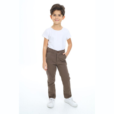 Wholesale Boys Trousers 11-15Y Flori 1067-22050-3 Кофейный цвет