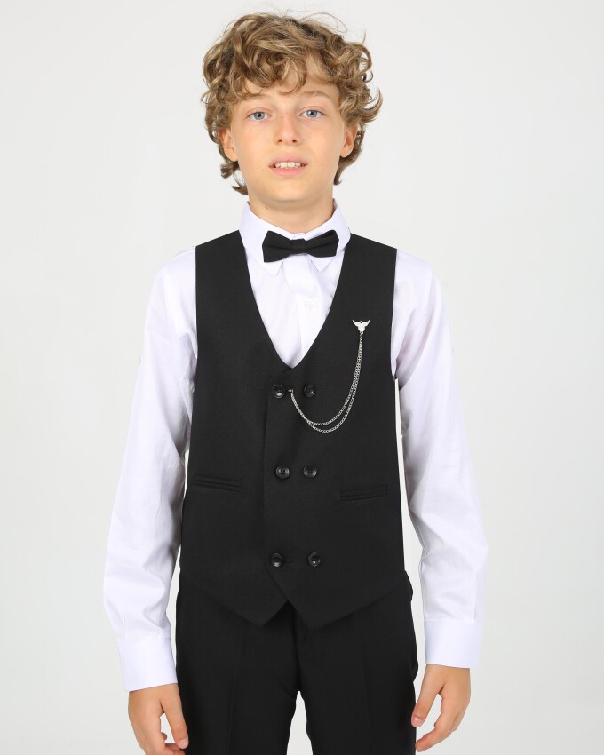 Wholesale Boy's Vest Suit 5-8Y Flori 1067-23921-2 - 1