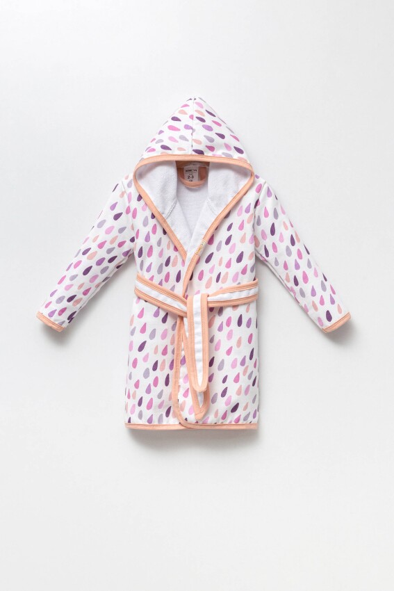 Wholesale Childrens Bathrobe 1-4Y Ramel Kids 1072-497 - 3