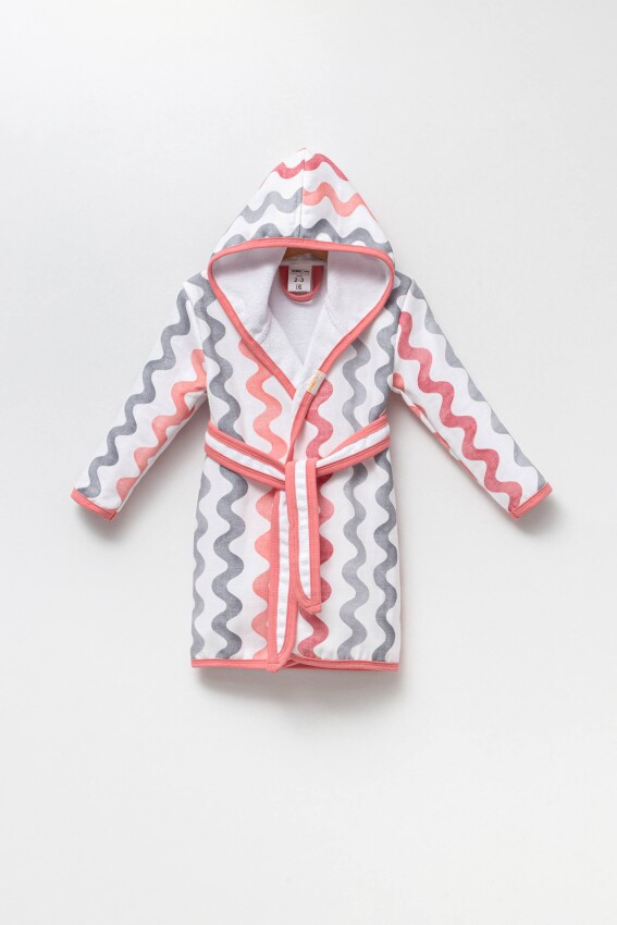 Wholesale Childrens Bathrobe 1-4Y Ramel Kids 1072-498 - 3