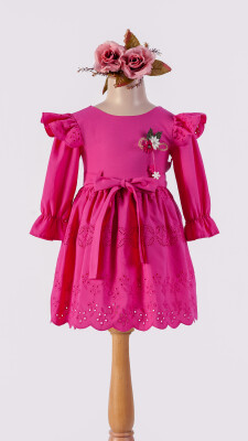 Wholesale Floral Dress for Girls 2-5Y Tivido 1042-2506 Пурпурный 