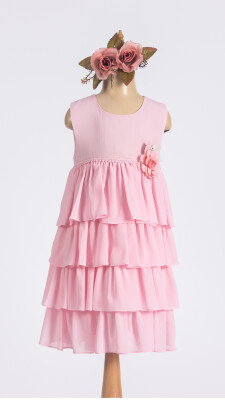 Wholesale Floral Dress for Girls 6-12Y Tivido 1042-2511 - 3