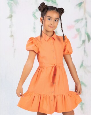 Wholesale Girl Apple Patterned Dress 6-9Y Wizzy 2038-3477 - 6