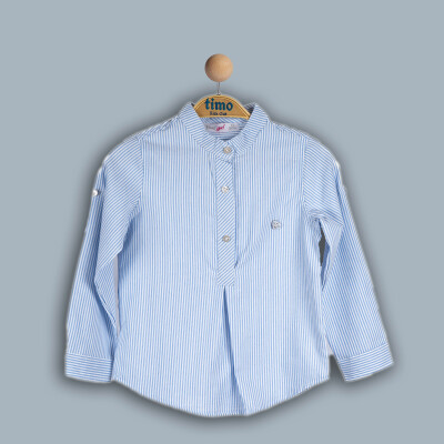 Wholesale Girl Classic Shirt 2-5Y Timo 1018-TK4DÜ012241142 Синий